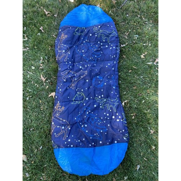 Alpine Design Glow in the Dark Mummy Sleeping Bag for Kids and Youth - Picture 3 of 4